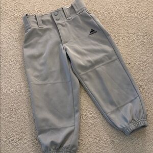Adidas Aeroready Boys Baseball/T-ball Gray Knickers/Pants XXS
